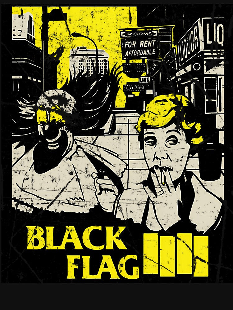 Black Flag Band Vintage by anaslahmime Unisex T-shirt, Sweatshirt, Hoodie, Long Sleeve Tee